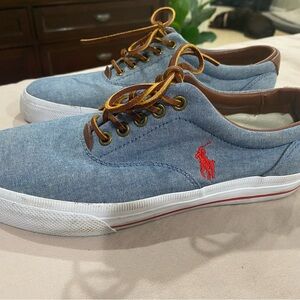 Polo Ralph Lauren Chambray Dock Shoes, Size 7.5